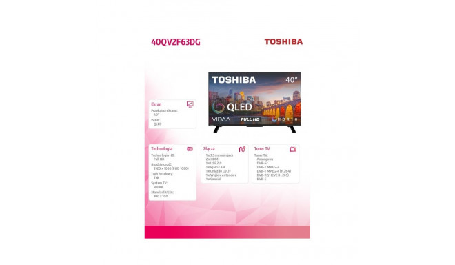 QLED teler 40QV2F63DG 40inch
