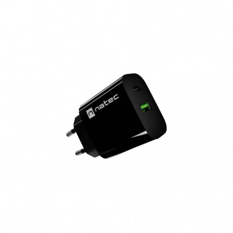 USB charger Ribera 1xUSB-A 1xUSB-C black