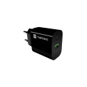 USB charger Ribera 1xUSB-A 1xUSB-C black