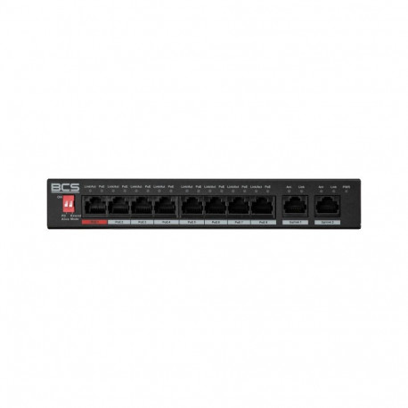 BCS võrgulüliti BCS-L-SP0802G(2) haldamata Fast Ethernet (10/100) PoE lauapealne, must