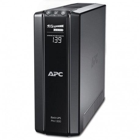APC Back-UPS Pro 1500VA/865W torn 230V 10x IEC C13 outlets AVR LCD kasutaja vahetatav aku