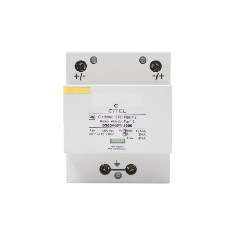 Surge arrester CITEL type I+II DC DS60VGPV-1000