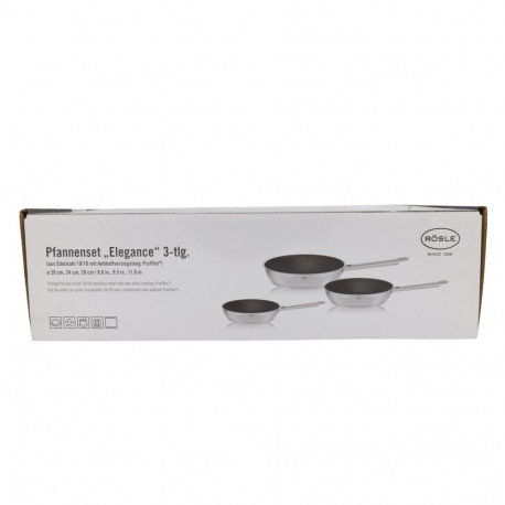 R?SLE ELEGANCE Bratpfannen-Set 3-tlg