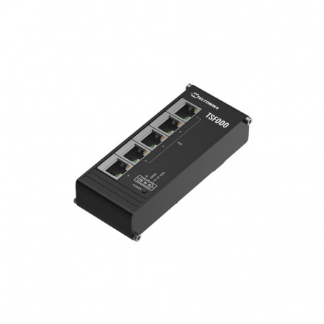 Teltonika võrgulüliti TSF000 haldamata 10/100 fast ethernet PoE lauamudel, must