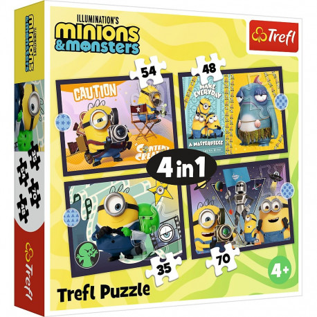 TREFL MINIONS Puslede komplekt, 4 tk, Minionid