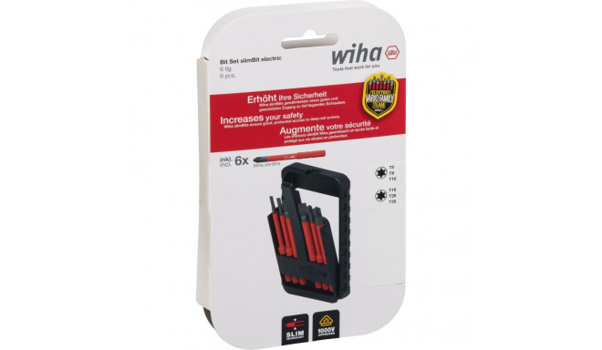 Bit-Satz slimBit electric (rot, 6-teilig)