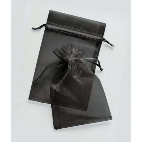 Must organza kott 10x15cm, 10tk/pakis