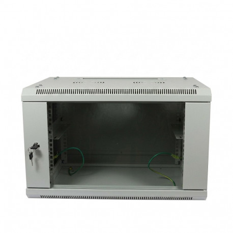 ALLNET võrgukapp SMA-Serie 19" 6HE üheosaline 600mm osadeks võetud (flat pack), helehall