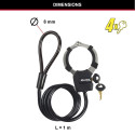 "Lock Handschellenschloss Street Cuff 8275EURDPROBLK"