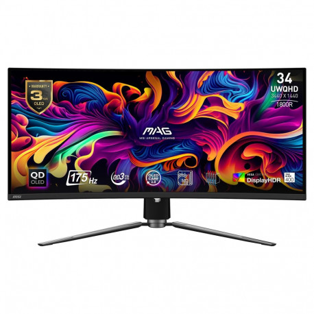 MSI monitor MAG 341CQP QD-OLED (9S6-3DD04T-001) (9S63DD04T001)