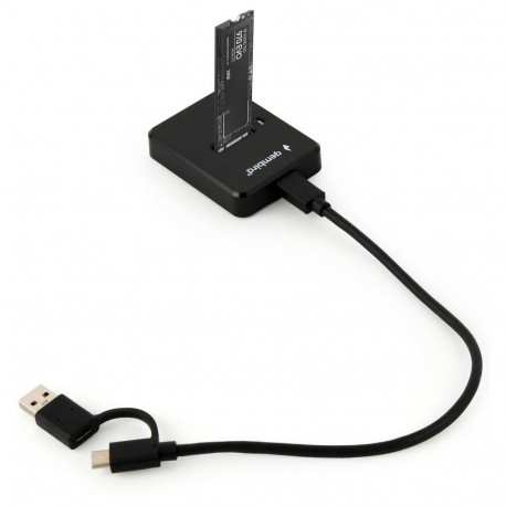 Gembird dokijaam USB Type-C M.2 SATA, must