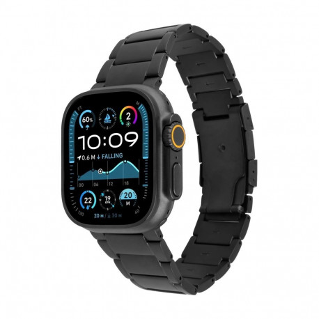 fixed | Titanium Strap for Apple Watch 44/45/46/49mm | Black | Titanium