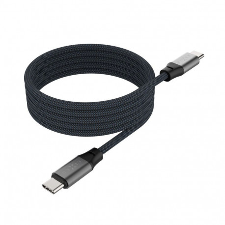 fixed | Magnetic Braided Cable USB-C/USB-C, USB 2.0, Gray | FIXDBM-CC12-GR