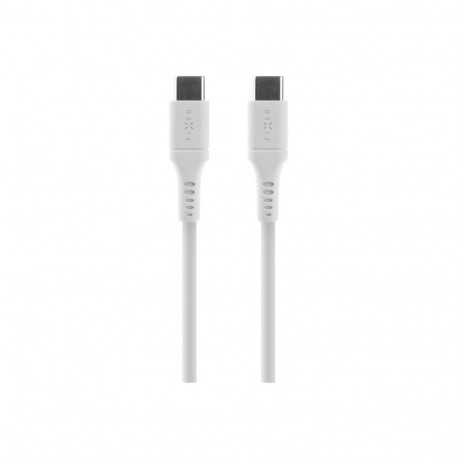 fixed | Liquid Silicone Cable USB-C/USB-C, 2m, 60W | FIXDLS-CC2-WH