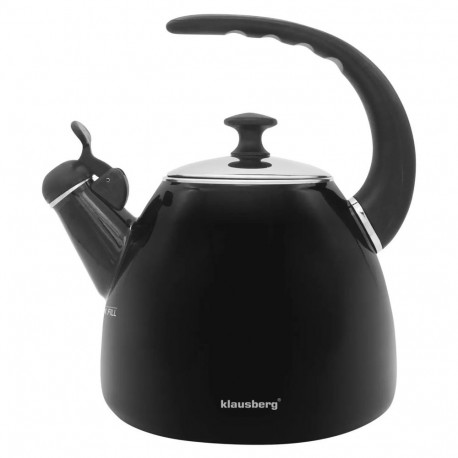 Czajnik tradycyjny, emaliowany 2,8l czarny klausberg