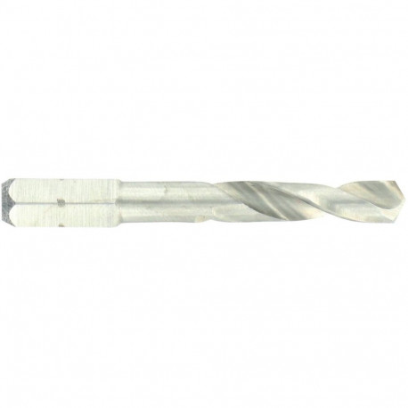 Metal drill bit 3.0mm, HSS, 1/4" hex shank, extra short series, split point, fully ground