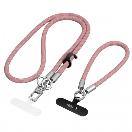 TECH-PROTECT C10S ROPE CROSSBODY & WRIST DUSTY ROSE/TITANIUM