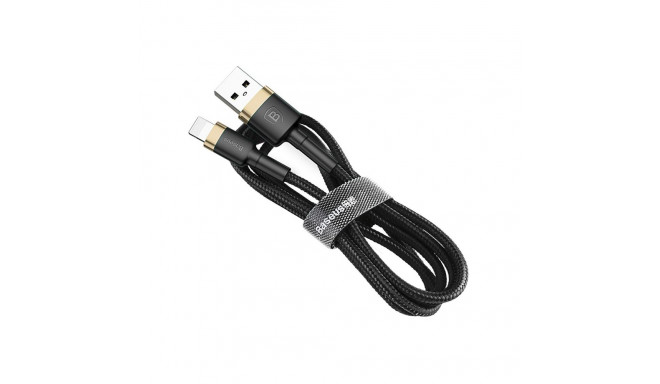 Baseus Cafule 1m, must, kuldne