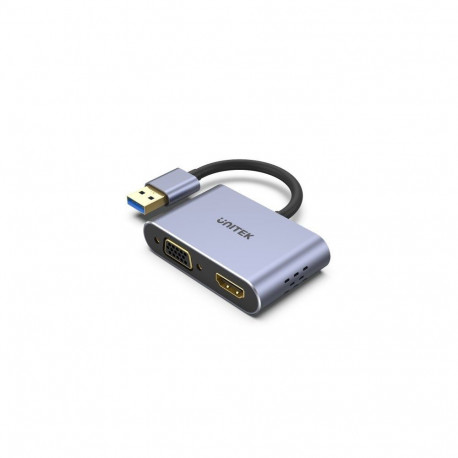 UNITEK videoadapter V1304A 0.15m USB Type-A HDMI + VGA (D-Sub), hall