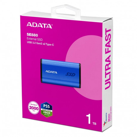 ADATA väline SSD SE880 1TB USB Type-C 3.2 Gen 2 (3.1 Gen 2), sinine