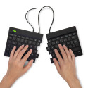 R-Go Tools Ergonomic keyboard R-Go Split Break v2 with break software, ergonomic split keyboard, QWE