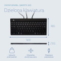 R-Go Tools Ergonomic keyboard R-Go Split Break v2 with break software, ergonomic split keyboard, QWE
