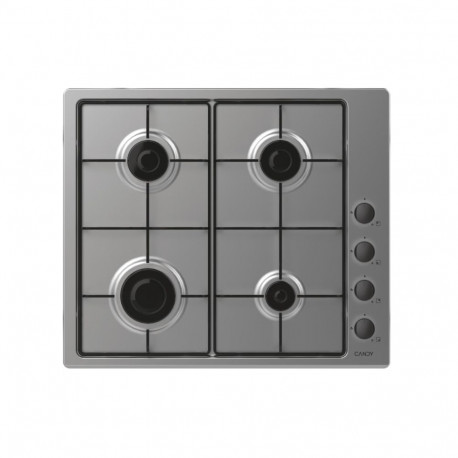 Candy Hob | Idea CHW6LBX/4U2 | Gas | Number of burners/cooking zones 4 | Knob | Stainless Steel