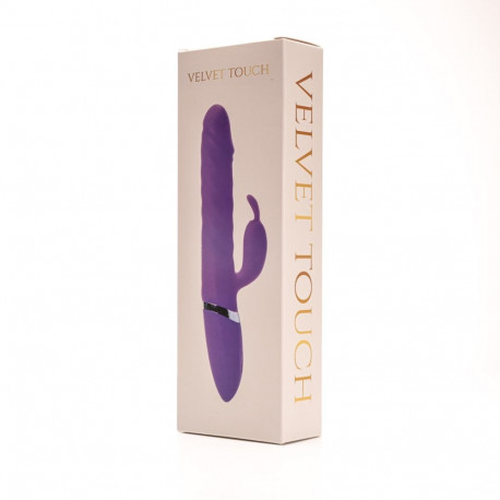 Vibraator rabbit-tüüpi silikoonist USB-laetav, lilla