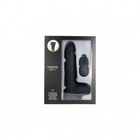REALISTIC vibrator ja rotator R9, must 19