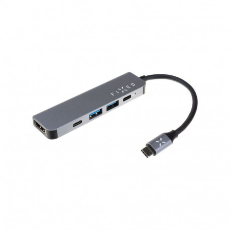 fixed | 5-port USB-C HUB Mini for laptops and tablets | FIXHU-MN-GR