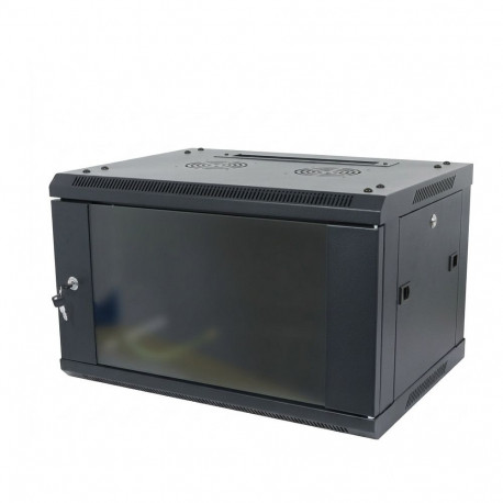 "ALLNET Netzwerkschrank 19"" 9HE 1-teilig T600mm Schwarz zerlegt(Flat Pack) SMA-Serie"