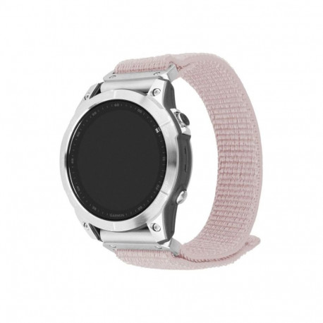 fixed | Sporty Strap for Garmin QuickFit 22mm | 160-210 mm | Rose gold | Nylon