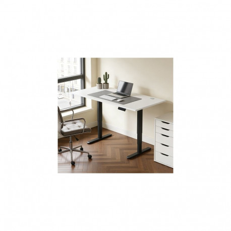 Adjustable Height Table Up Up Bjorn II Black, Table top L White