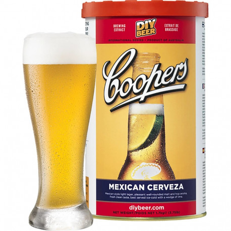 Browin Cerveza Coopers beer concentrate 1.7kg, 23l, 5.2%, light, mild bitterness, Lager