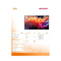 Sharp MultiSync E759 75'' UHD 16/7 350cd/m2