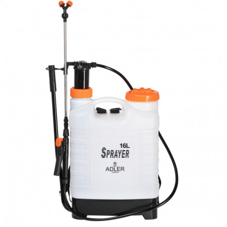 ADLER surveprits AD 6810 seljakott-tüüpi 16L, valge, oranž