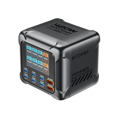 Blitzwolf BW-S33 420W Charger, 8 Ports