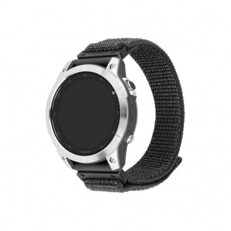 fixed | Sporty Strap for Garmin QuickFit 22mm | 160-210 mm | Dark gray | Nylon