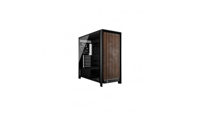 Corsair FRAME 5000D WOOD RS Midi Tower Black, Walnut
