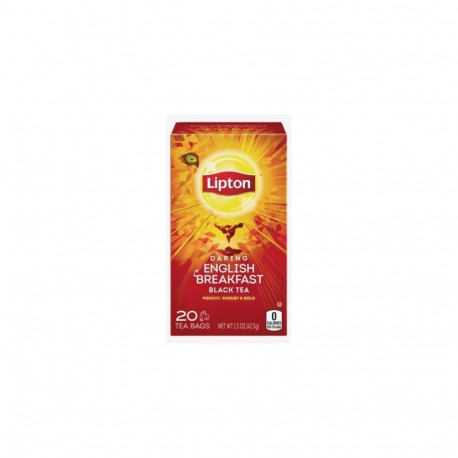 Must tee LIPTON, English Breakfast, 25 tk/pakk, teekott (2 tk)