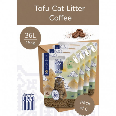 Suomen Kissa coffee-scented tofu cat litter 36L