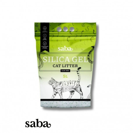 SABA aloe vera-scented silica gel cat litter 5L
