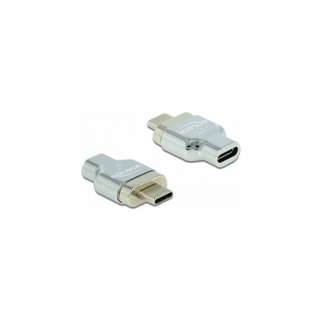 "Delock Thunderbolt™ 3 / USB Type-C™ (DP Alt Mode) 8K 30 Hz Magnet Adapter Stecker zu Buchse"