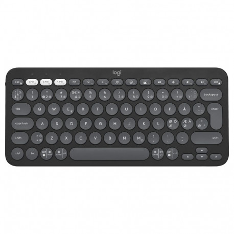 "Logitech Pebble Keys 2 K380s - Tastatur - kabellos - Bluetooth LE - QWERTY - Nordisch (Dnisch/Finni