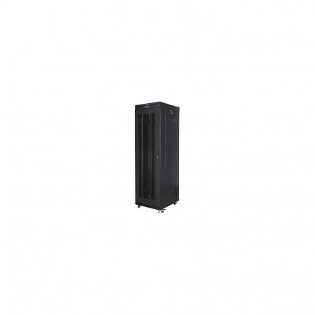 LANBERG serverikapp 19" 42U 600x800 iseseisev LCD-perforeeritud uks FlatPack kaubavedu, must
