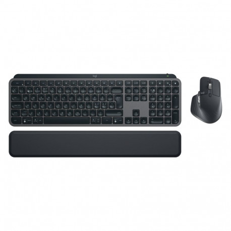 Logitech klaviatuur-hiire komplekt MX Keys S Bluetooth põhjamaise paigutusega, grafiit