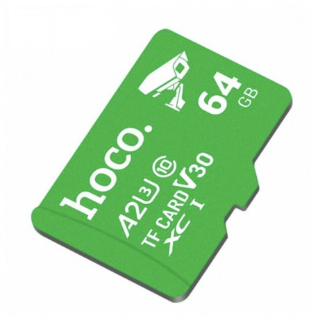 Memory card microSD 64GB class 10 UH-1 U3 V30 A2 Hoco green