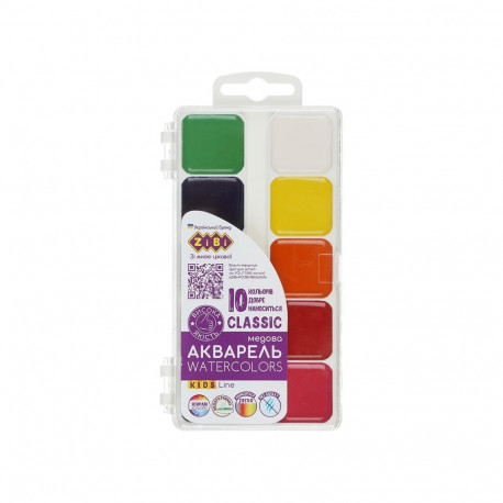 WATER-COLOURS 10 COLOURS KIDS LINE