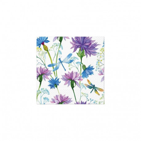 NAPKINS PAPER W DRAGONFLY 33X33CM 20PCS