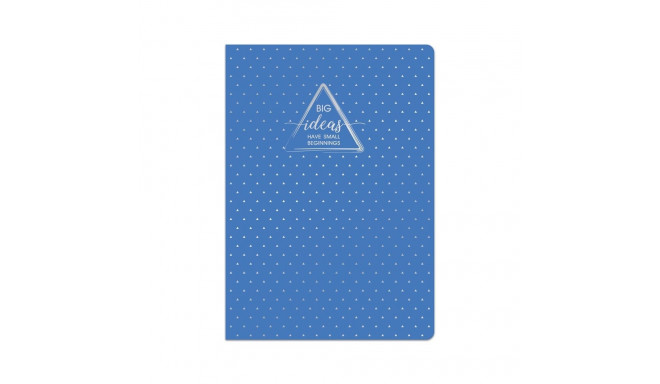 HARD COVER NOTEBOOK A5 SILVER SQUARED